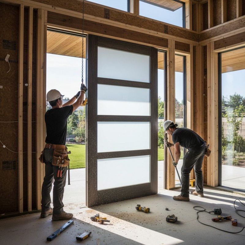 French Doors Installation detail